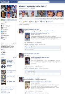 facebook Brewers Updates From 1982 on Facebook