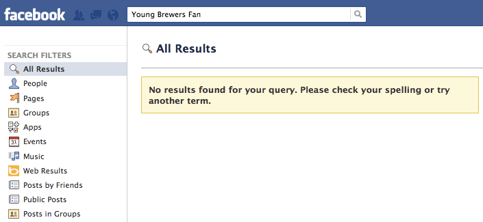 jj2 Empty Facebook Search Results