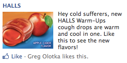 halls Halls Facebook Ad