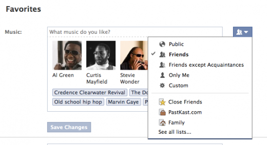 likes3 Edit who sees your Facebook Likes