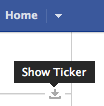 Show Facebook Ticker