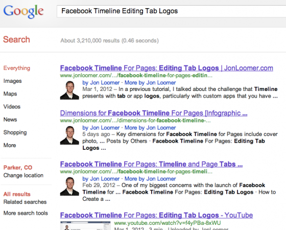 Facebook Timeline Editing Tab Logos Google Search Results