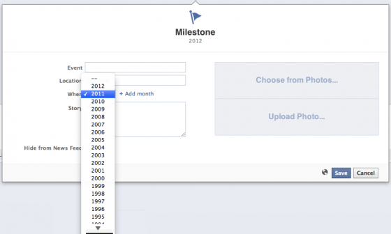 Enter Facebook Timeline Milestone Other Years Enter Facebook Timeline Milestone Other Years