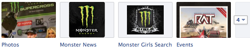 Monster Energy Facebook Tabs