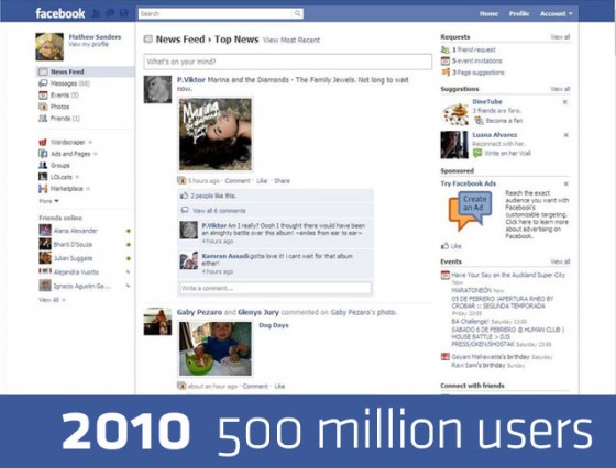 Facebook Design 2010