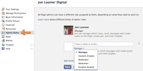 Facebook Page Admin Roles