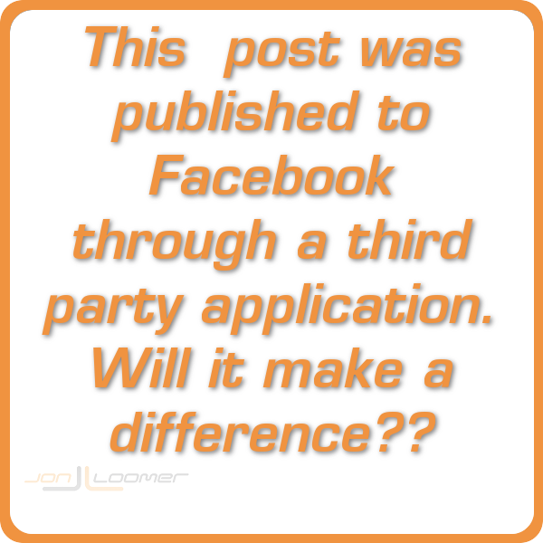 Post to Facebook 3rd Party App