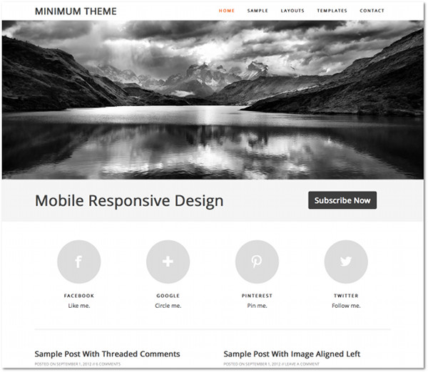 Minimum Genesis Framework Child Theme