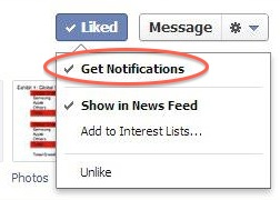 Facebook Page Notifications
