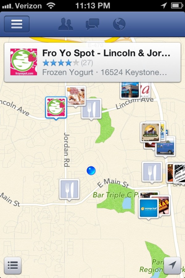 Facebook Nearby