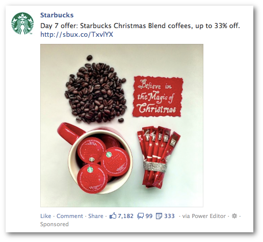 Starbucks Promoted Post