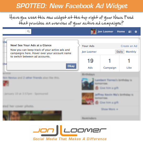 Facebook Ad Widget News Feed