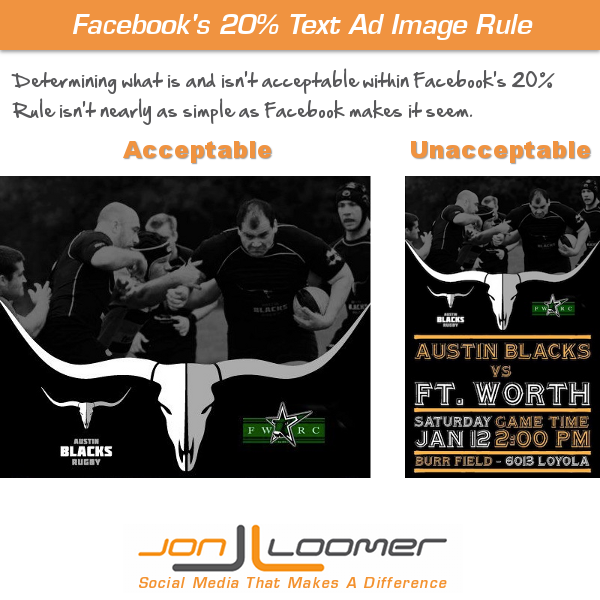 Facebook 20 Percent Text Ad image Rule