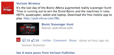 Post via 'Verizon Publisher'
