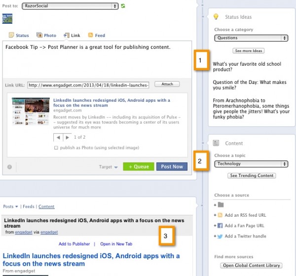 Postplanner configuration