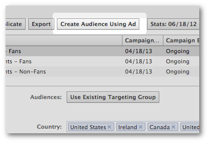 Create Audience Using Ad Facebook Power Editor