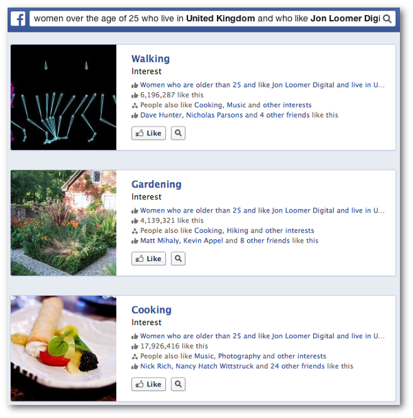 Facebook Graph Search Interests Four Qualifiers