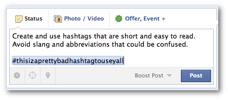 Facebook Hashtags Short