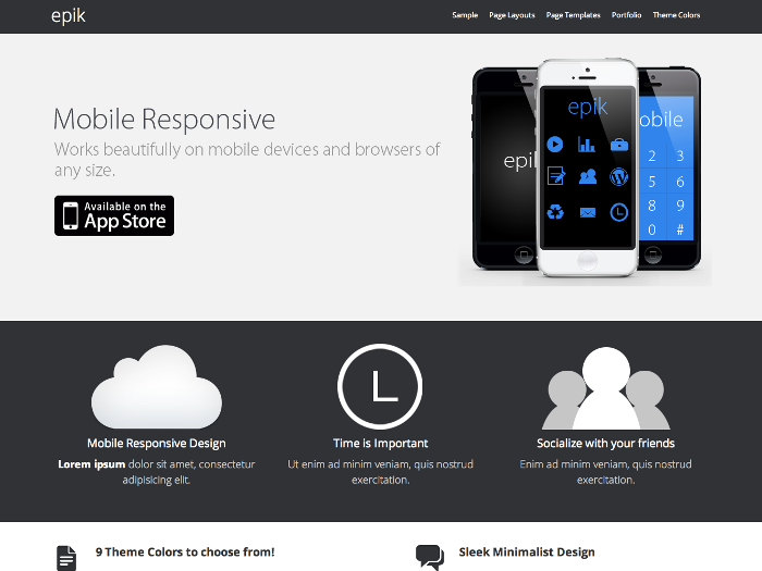 Epik Child Theme Genesis Framework