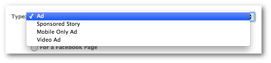 Facebook Power Editor Ad Types