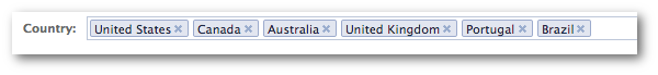 Facebook Power Editor Country Targeting