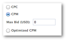 Facebook Power Editor CPC Bid