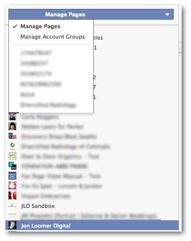 Facebook Power Editor Manage Page