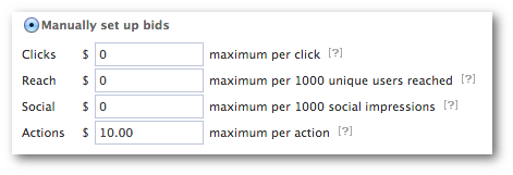 Facebook Power Editor Manual Bid