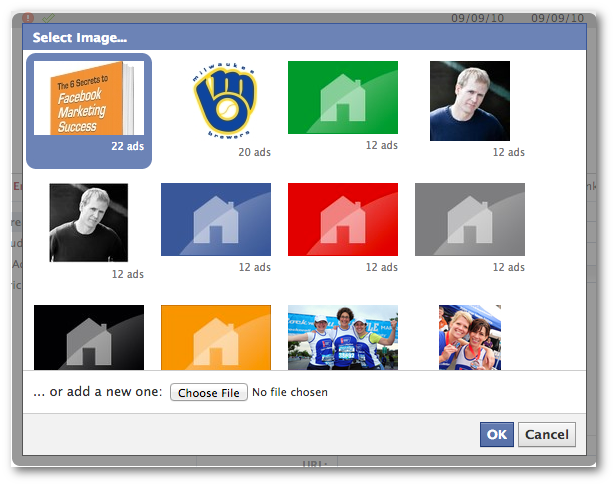 Facebook Power Editor Select Image