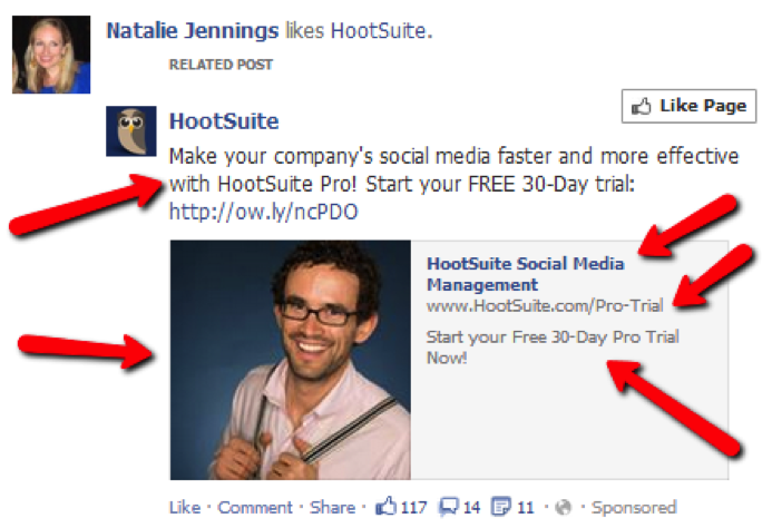 Facebook Unpublished Link Post