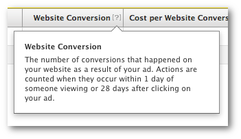 Facebook Website Conversion Meaning