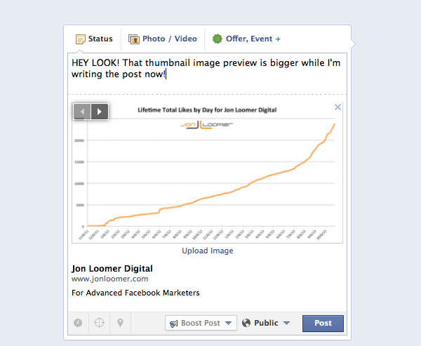 Facebook Link Thumbnail Preview Change