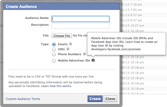 Facebook Power Editor Tooltips