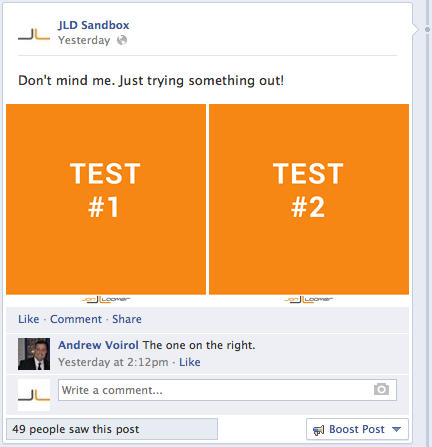 Facebook Page Post Multiple Images Trick