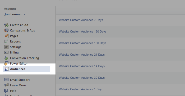 Facebook Website Custom Audiences Step 14