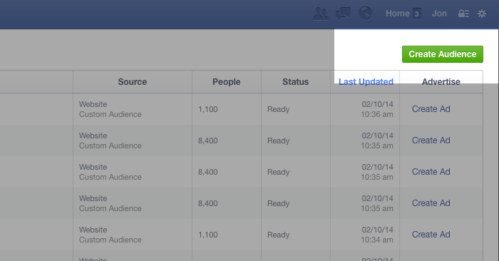 Facebook Website Custom Audiences Step 15