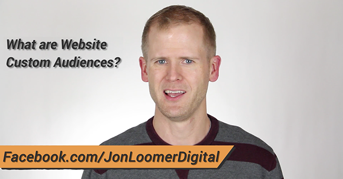 Website Custom Audiences Video by Jon Loomer