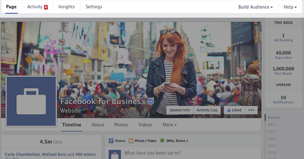 New Facebook Page Timeline Design Navigation