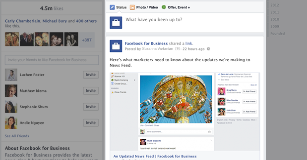 New Facebook Page Timeline Design Single Column