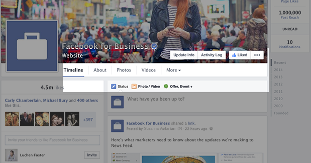 New Facebook Page Timeline Design Tabs Buried