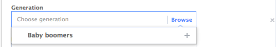 Facebook Core Audiences More Demographics: Generation
