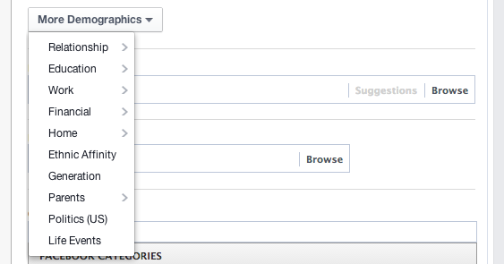 Facebook More Demographics
