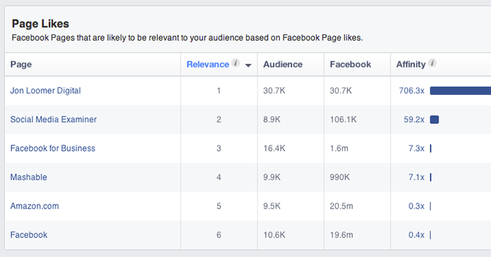 Facebook Audience Insights Page Likes Jon Loomer Digital