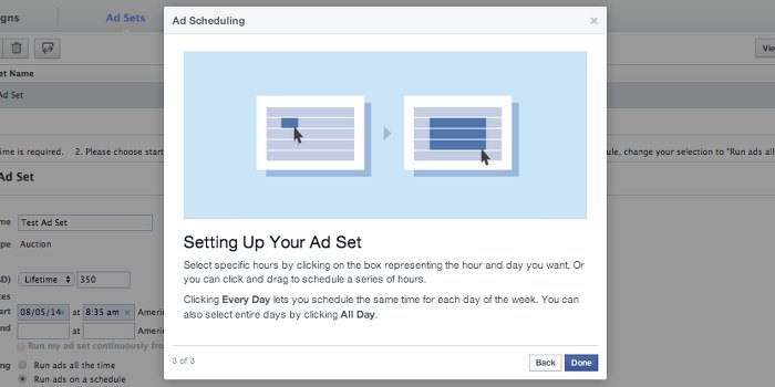 Facebook Ad Scheduling