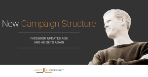 New Facebook Campaign Structure