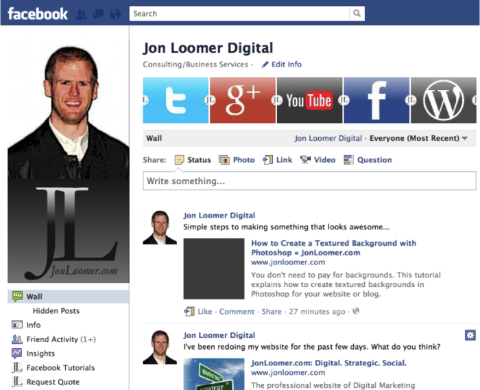 Jon Loomer Facebook Page 2011