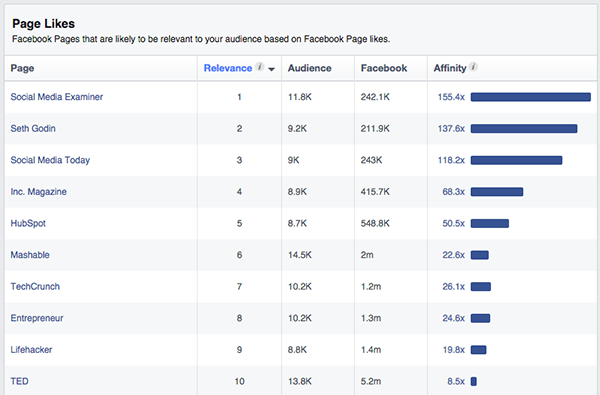 Copyblogger Audience Insights Page Likes