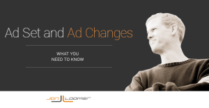 Facebook Ad Set and Ad Changes
