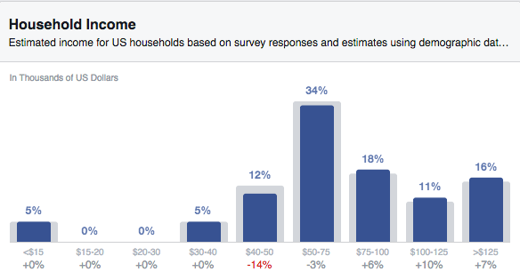Facebook Audience Insights Income