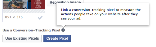 Facebook Power Editor Use Existing Pixels